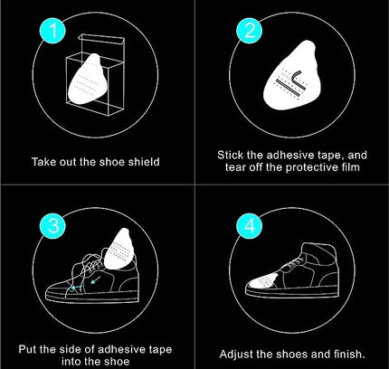 Step-by-step guide on using Crease Protectors to prevent creases in the toe box