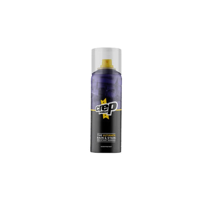 Black aerosol can of Crep Protect Spray that effortlessly repels liquids