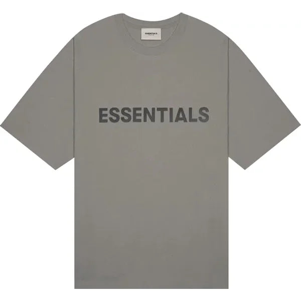 Gray Essentials Boxy T-Shirt featuring Applique Logo from Fear of God Essentials