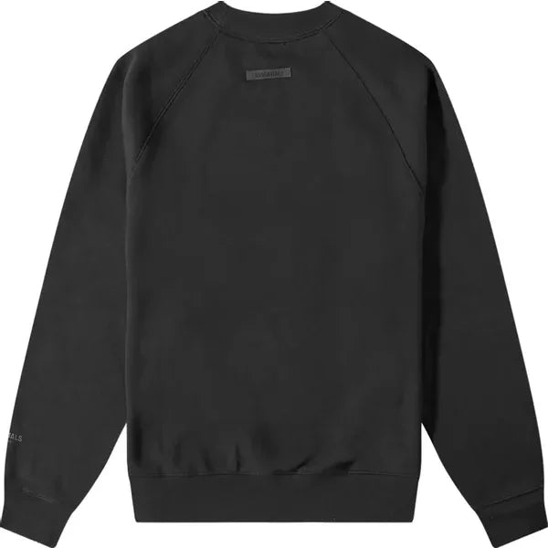 Black pullover crewneck with raglan sleeves from God Essentials Core Collection