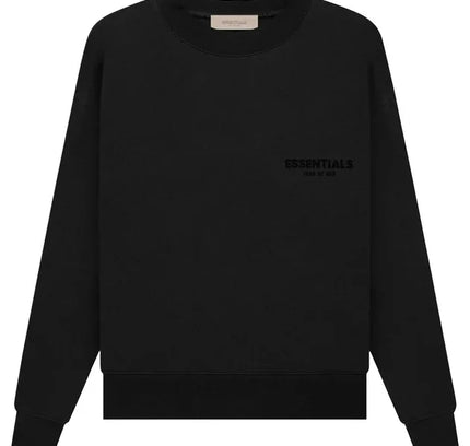 Black Crewneck Sweatshirt from Fear of God Essentials Core Collection with minimal branding