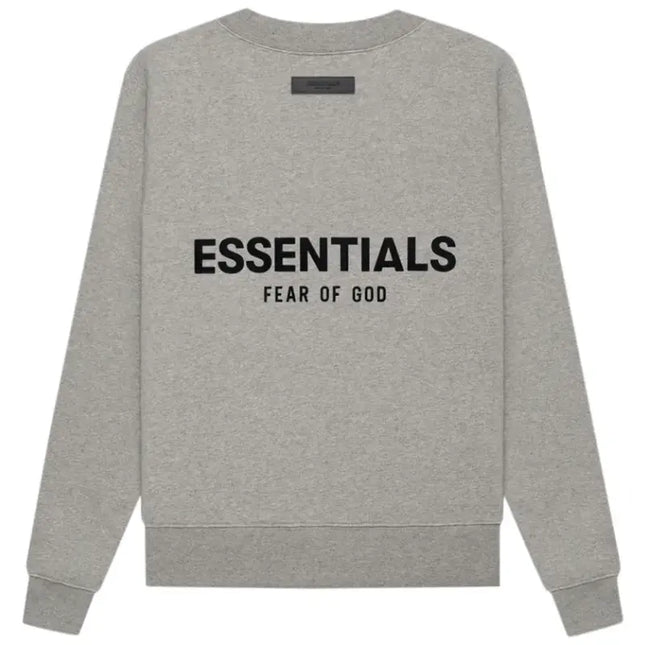 Gray Essentials Fear of God sweatshirt from the SS22 collection, perfect for Nike Dunk style