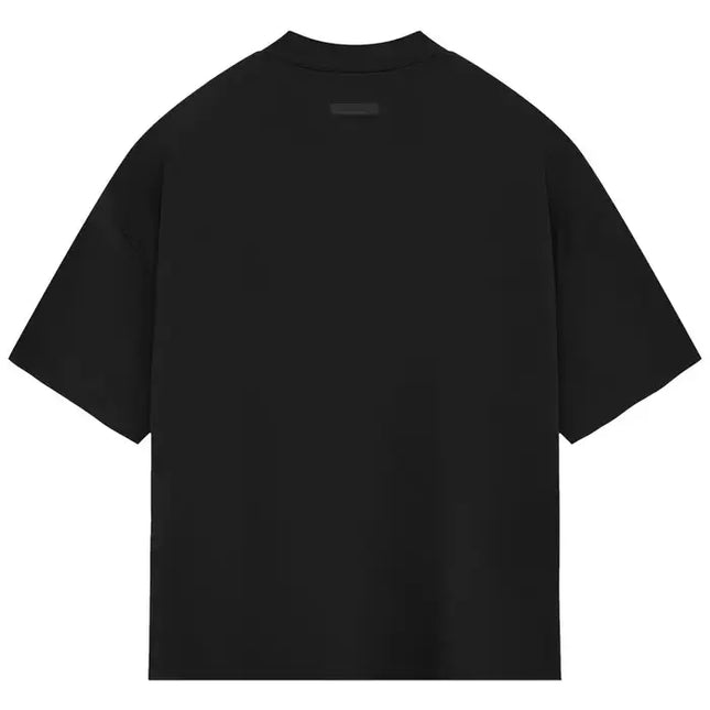 Black short-sleeved Fear of God Essentials Crewneck Tee for stylish casual wear