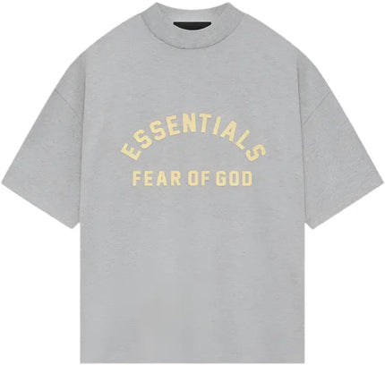 Gray Fear of God Essentials Heavy Jersey Crewneck Tee for stylish casual wear