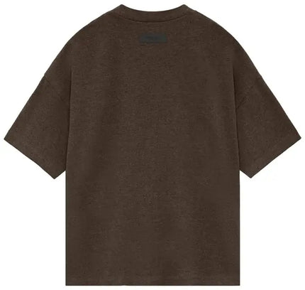 Brown short-sleeved Cotton Jersey T-shirt from Fear of God Essentials Heavy collection