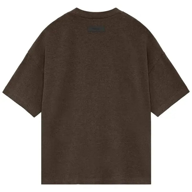 Brown short-sleeved Cotton Jersey T-shirt from Fear of God Essentials Heavy collection