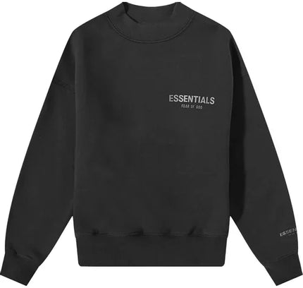 Fear of God Essentials Kids Pullover Crewneck - Black / 8