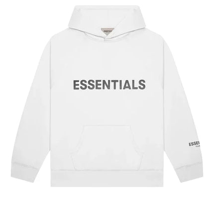 Fear of God Essentials Pullover Hoodie Applique Logo White