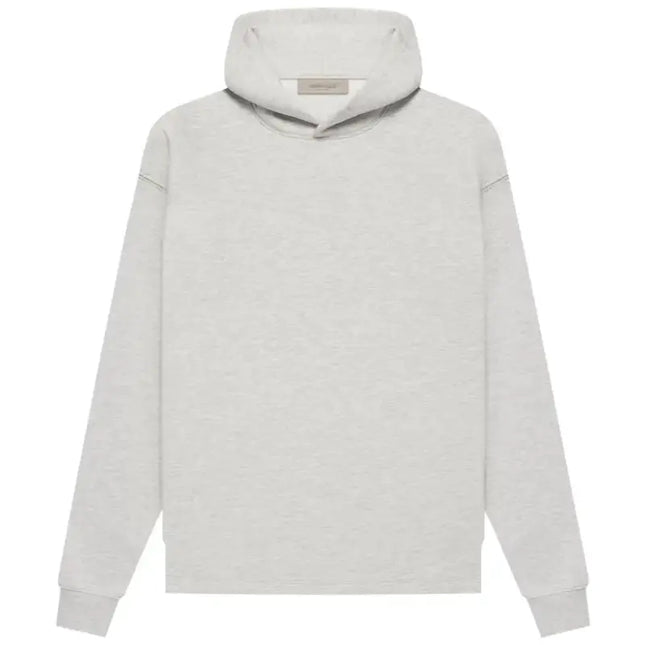 Gray long-sleeved Fear of God Essentials Relaxed Hoodie for effortless style