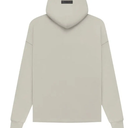 Light beige Fear of God Essentials Relaxed Hoodie in heavyweight cotton-rich jersey