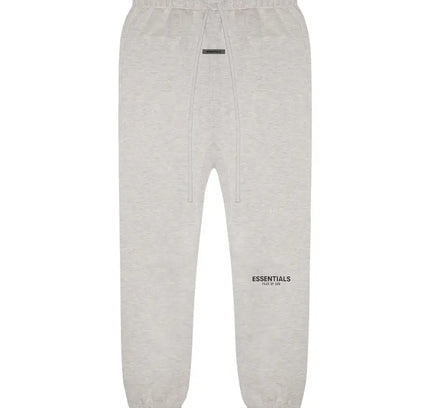 Gray Fear of God Essentials Sweatpants with drawstring, perfect with Nike Dunks