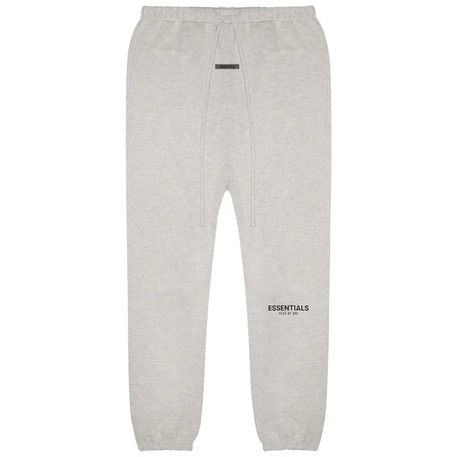 Gray Fear of God Essentials Sweatpants with drawstring, perfect with Nike Dunks