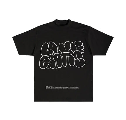 GRATIS ’LA VIE GRATIS’ Black Tee