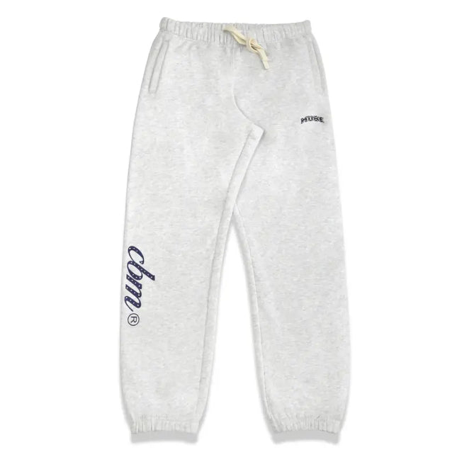 Gray Heavyweight Joggers with drawstring for a stylish look with Nike Dunk shoes