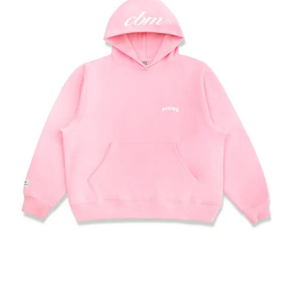 Pink hooded sweatshirt from Heavyweight Tracksuit, perfect blend for Nike Dunk style