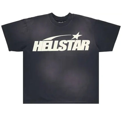 Black Hellstar Classic T-Shirt with graphic, perfect for low dunks Nike and Nike Dunk fans
