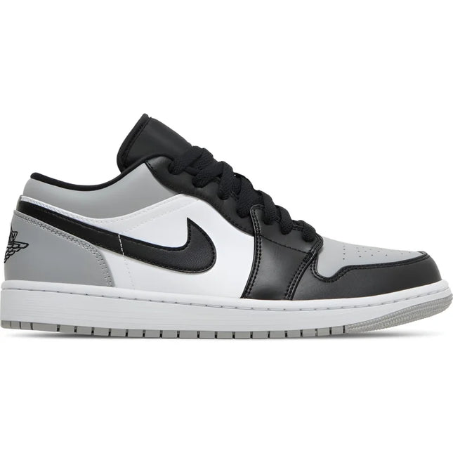 Nike Air Jordan 1 Low Shadow Toe sneaker in grey, white, and black colorway