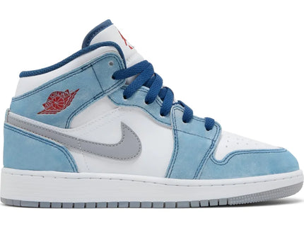 Jordan 1 Mid French Blue Fire Red (GS)