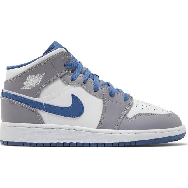 Jordan 1 Mid True Blue Cement (GS)