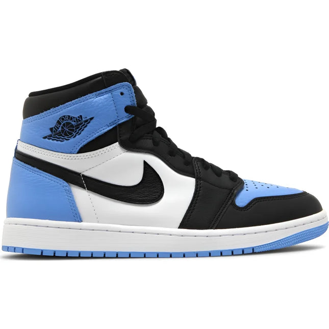 Air Jordan 1 Retro High OG UNC Toe featuring distinctive color blocking inspired by Michael Jordan’s alma mater