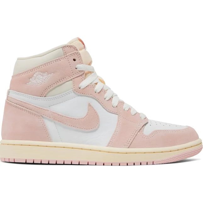 Pink and white Air Jordan 1 Retro High in a pastel colorway, Washed Pink delivers style