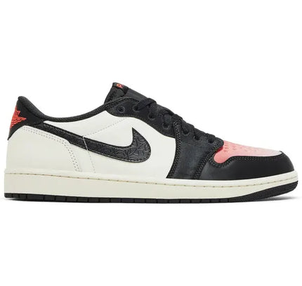 Black and white low-top sneaker Jordan 1 Retro Low OG PSG Paris Saint-Germain