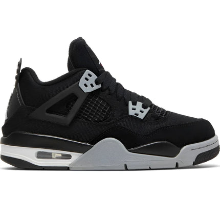 Jordan 4 Retro Black Canvas (GS) - 6.5Y