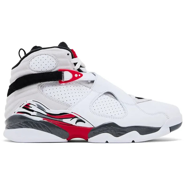 Jordan 8 Retro Bugs Bunny white red sneaker with black accents