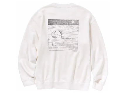 KAWS x Uniqlo Longsleeve White Sweatshirt* - XL