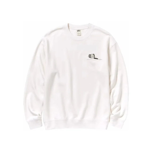 KAWS x Uniqlo Longsleeve White Sweatshirt* - XL