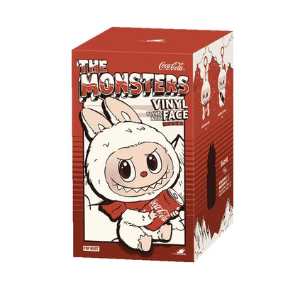 Collectible The Monsters vinyl blind box by Pop Mart featuring a character with Coca Cola can