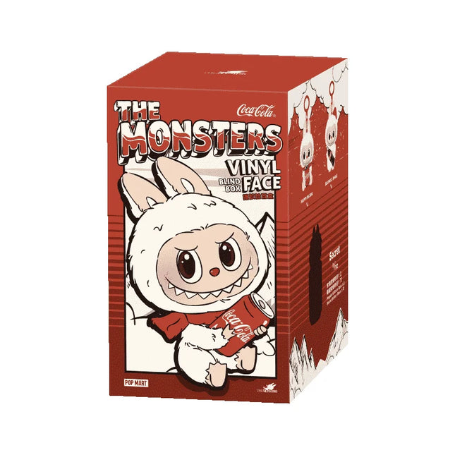 Collectible The Monsters vinyl blind box by Pop Mart featuring a character with Coca Cola can