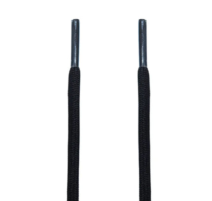 Two black rope shoelaces for adidas Yeezy 350 Low Dunks Nike sneaker