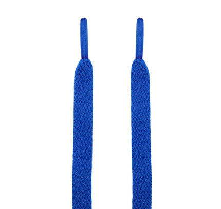 Two blue Nike Dunk Lace Up Jordan Flat Shoelaces for low dunks Nike Dunk and Jordan 4