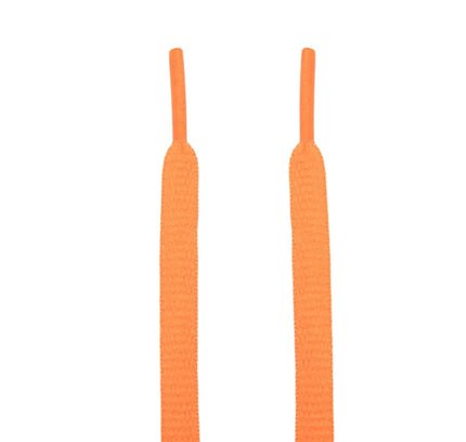 Two vibrant orange dunk oval shoelaces for LACE UP SB DUNK Oval Shoelaces sneakers