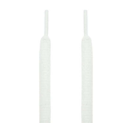 White dunk oval shoelaces for Lace Up SB Dunk Oval Shoelaces product display