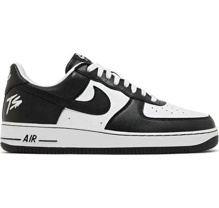 Black and white Nike Air Force 1 Low QS Terror Squad Blackout with classic color blocking design