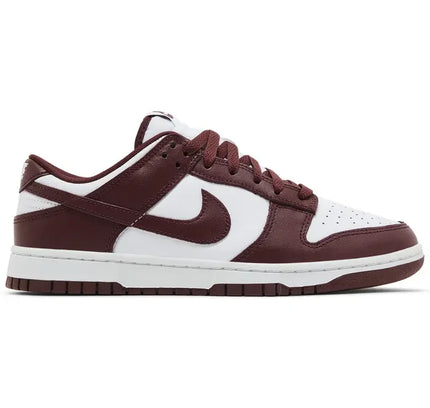 Nike Dunk Low Redwood sneaker featuring Burgundy and White Nike Dunk Low design