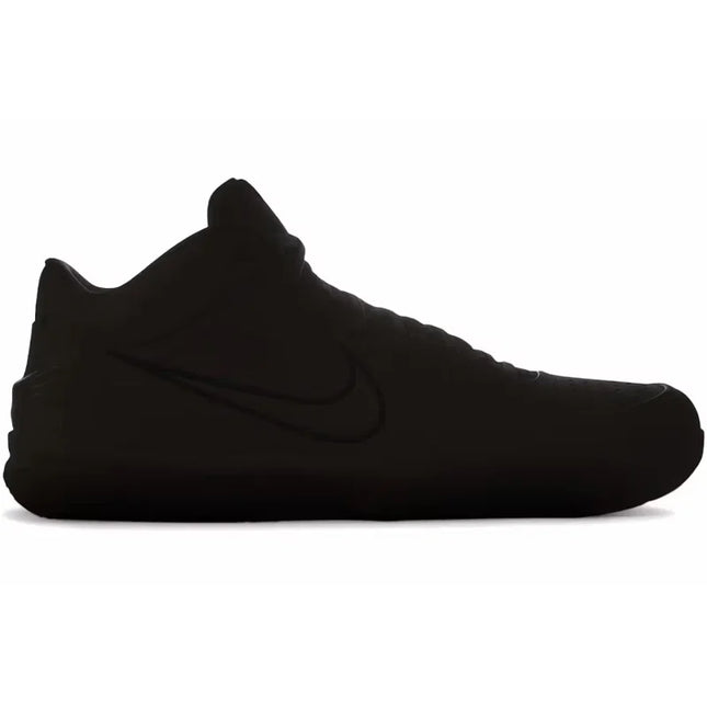 Black nike kobe 4 protro draft day pack basketball shoe with sleek all black design in sealed blind box packaging
