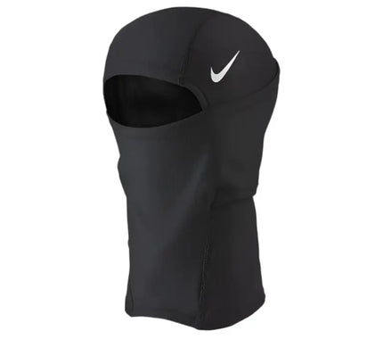 Black Nike Pro THERMA-FIT Hyperwarm Hood with white Swoosh logo for kids