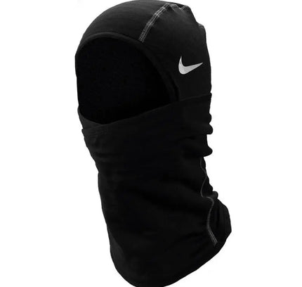 Black Nike balaclava with reflective swoosh logo for Nike Dunk enthusiasts