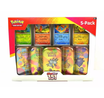 Pokémon TCG 5-Pack Mini Tin from Scarlet & Violet 151 Collection bundle