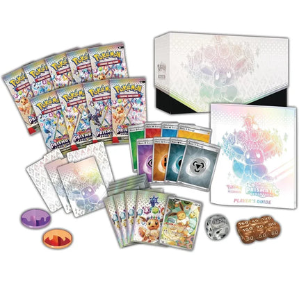 Pokémon TCG Prismatic Eevee Collection in Scarlet & Violet Prismatic Evolutions Elite Trainer Box