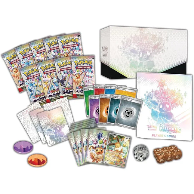 Pokémon TCG Prismatic Eevee Collection in Scarlet & Violet Prismatic Evolutions Elite Trainer Box