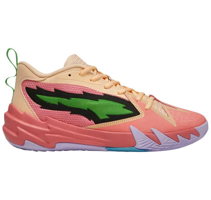 PUMA Scoot Zeros Georgia Peach athletic sneaker in pink, peach, and green accents