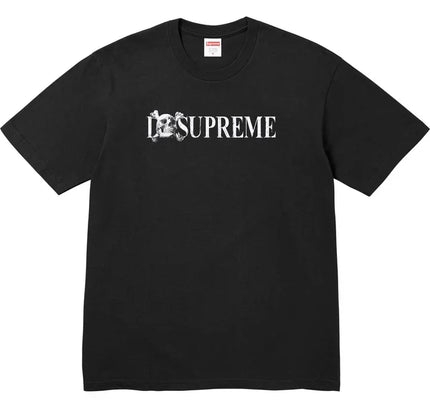 Black Supreme Skull Tee with graphic, ideal for Nike Dunk, Low Dunks Nike, Jordan 4 fans