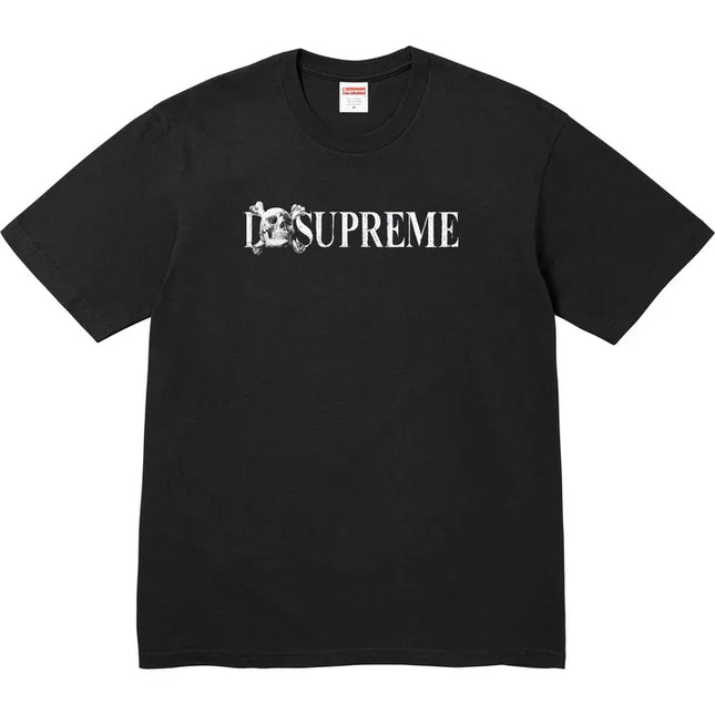 Black Supreme Skull Tee with graphic, ideal for Nike Dunk, Low Dunks Nike, Jordan 4 fans