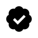 White checkmark icon on black background